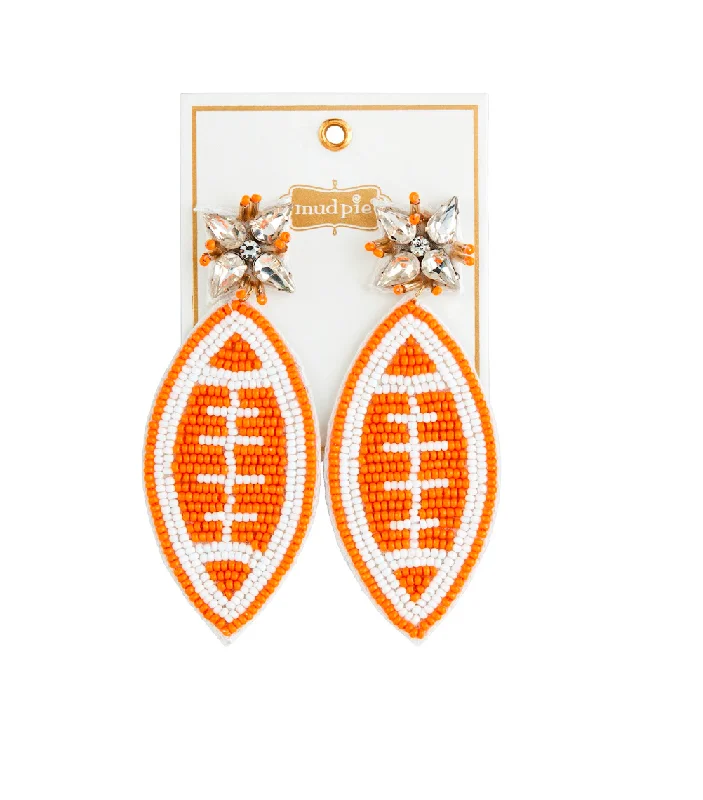 Special Offers On Handcrafted And Designer Jewelry FOOTBALL GAMEDAY EARRINGS - BY MUD PIE Special Offers On Handcrafted And Designer Jewelry FOOTBALL GAMEDAY EARRINGS - BY MUD PIE