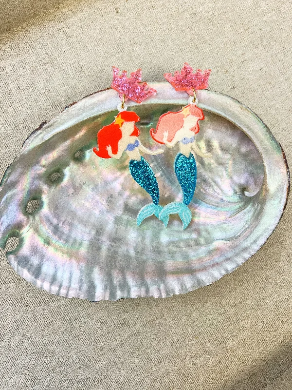 Jewelry Clearance Event – Stock Up Before It's Over Glitter Mermaid Dangle Earrings - Blue Jewelry Clearance Event – Stock Up Before It's Over Glitter Mermaid Dangle Earrings - Blue