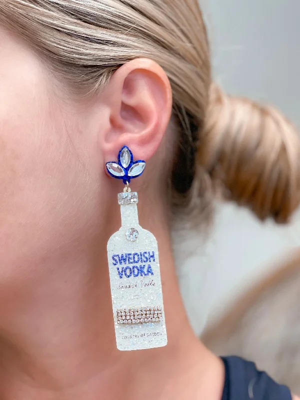 Grab Stylish Jewelry Before The Sale Ends Glitter Vodka Dangle Earrings