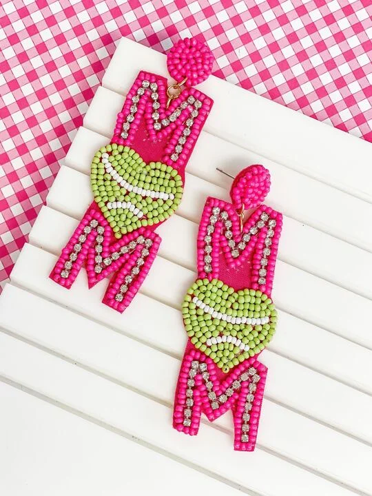 Exclusive Jewelry Offers – Shine For Less Glitzy Tennis Mom Beaded Dangle Earrings