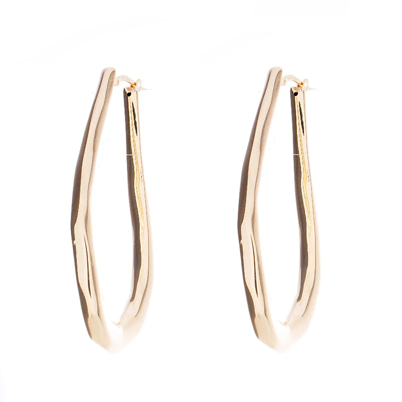 Final Call For Exquisite Jewelry At Reduced Rates Gold Fancy Hoops