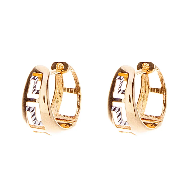 Breathtaking Jewelry, Breathtaking Prices Gold Greek Key Earrings
