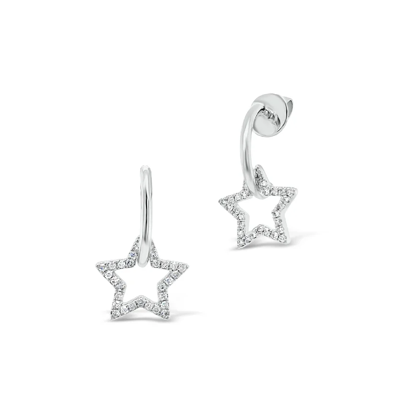 Timeless Jewelry Styles At Wallet-Friendly Prices Gold Huggie Earrings with Diamond Star Cutouts Timeless Jewelry Styles At Wallet-Friendly Prices Gold Huggie Earrings with Diamond Star Cutouts