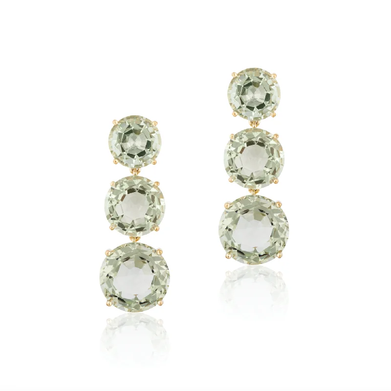Dazzle With Discounts – Shop Jewelry On Sale Gossip 3 Tier Round Prasiolite Drop Earrings Dazzle With Discounts – Shop Jewelry On Sale Gossip 3 Tier Round Prasiolite Drop Earrings