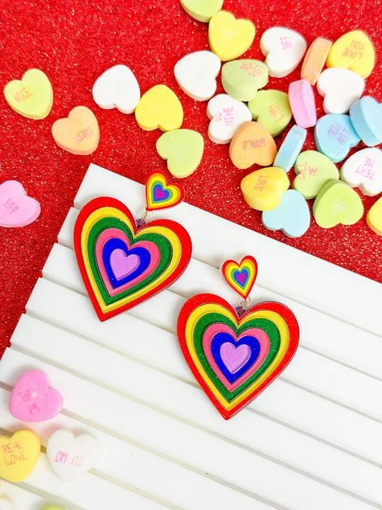 Affordable Elegance – Special Jewelry Sale Now Live Growing Rainbow Heart Dangle Earrings Affordable Elegance – Special Jewelry Sale Now Live Growing Rainbow Heart Dangle Earrings