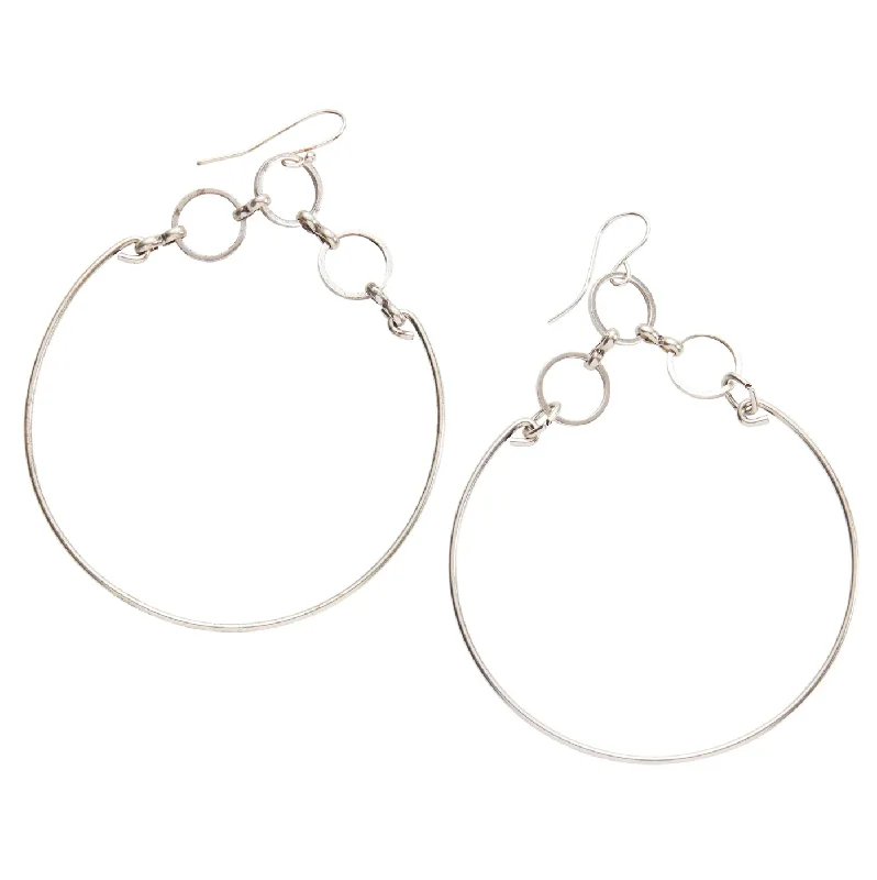 Limited-Stock Jewelry Clearance – Grab Your Favorites Now Heaven Knows Hoops Earrings - Antique Silver Finish by &Livy