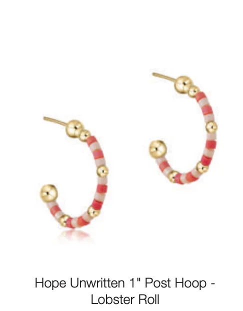 Handcrafted Jewelry Sale – Unique Designs At Low Prices hope unwritten 1" post hoop - lobster roll by enewton Handcrafted Jewelry Sale – Unique Designs At Low Prices hope unwritten 1" post hoop - lobster roll by enewton