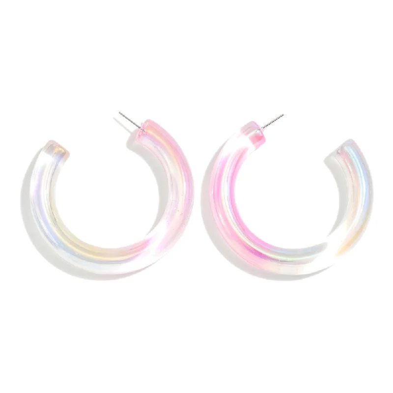 Celebrate With Sparkle – Jewelry Sale Now Live IRIDESCENT GRADIENT HOOP EARRINGS - PINK Celebrate With Sparkle – Jewelry Sale Now Live IRIDESCENT GRADIENT HOOP EARRINGS - PINK