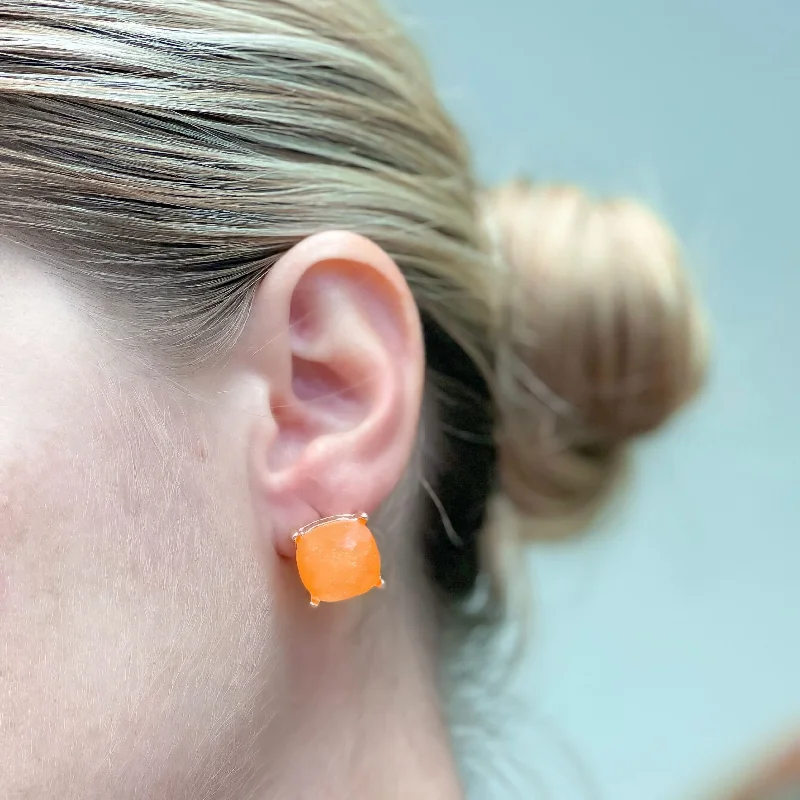 Shine Without Limits – Jewelry Sale Happening Now Neon Glittery Glass Crystal Post Earrings - Orange Shine Without Limits – Jewelry Sale Happening Now Neon Glittery Glass Crystal Post Earrings - Orange