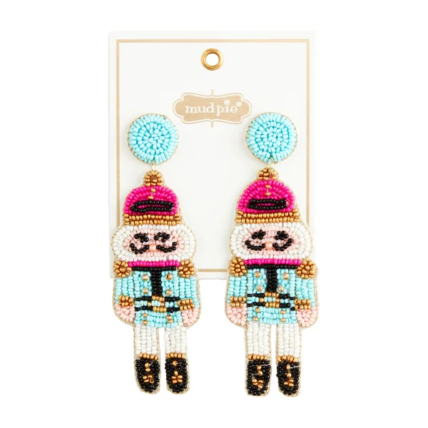 Sparkle On A Budget – Fine Jewelry For Less NUTCRACKER BEADED EARRINGS BY MUD PIE