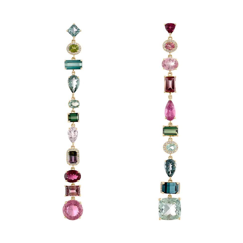 Limited-Time Offer On Elegant Jewelry Pieces One of a Kind Rock Candy Tourmaline Shoulder Duster Drop Earrings Limited-Time Offer On Elegant Jewelry Pieces One of a Kind Rock Candy Tourmaline Shoulder Duster Drop Earrings