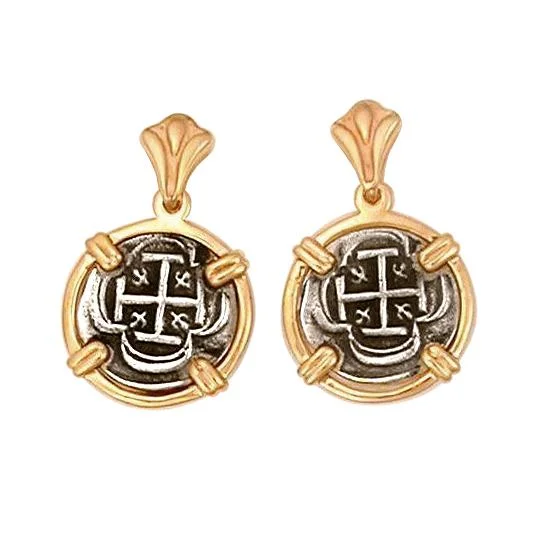 Personalized Jewelry Sale – Meaningful Gifts At Great Prices Earrings with 1 1/8" Replica Atocha Coins Personalized Jewelry Sale – Meaningful Gifts At Great Prices Earrings with 1 1/8" Replica Atocha Coins