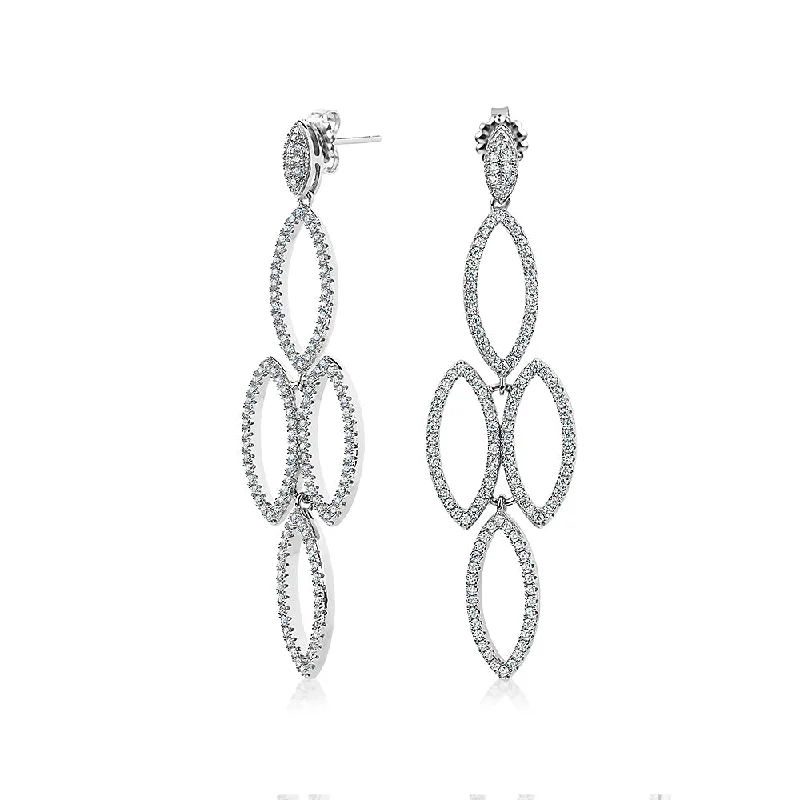 Limited-Stock Jewelry Sale – Once It's Gone, It's Gone Round Brilliant drop earrings with 0.64 carats* of diamond simulants in sterling silver Limited-Stock Jewelry Sale – Once It's Gone, It's Gone Round Brilliant drop earrings with 0.64 carats* of diamond simulants in sterling silver
