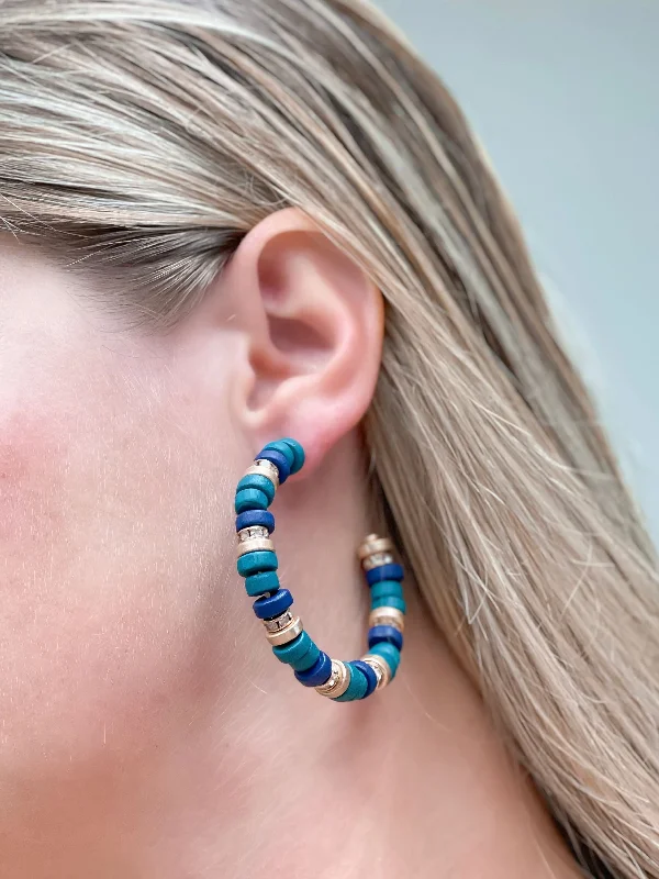 Shop Fine Jewelry With Exclusive Savings Seaside Beaded Hoop Earrings