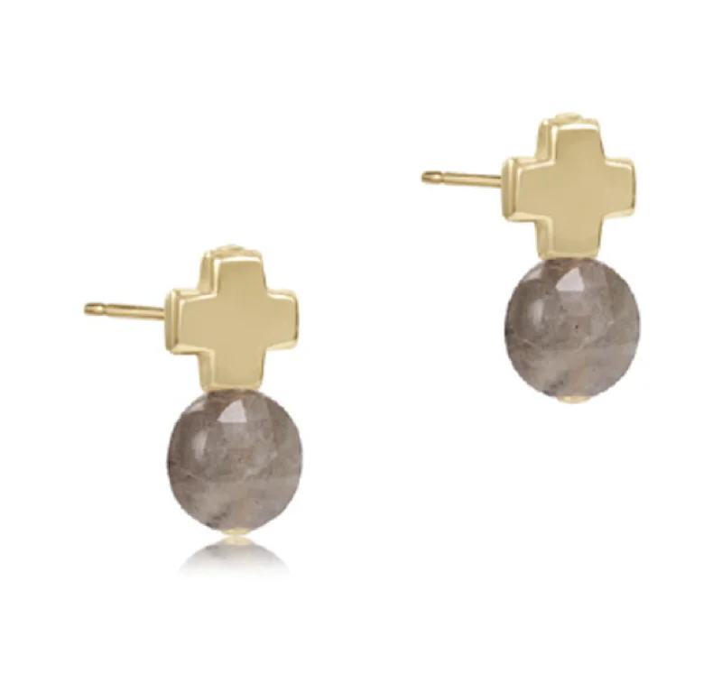 Limited-Stock Jewelry Sale – Shop Before It's Gone Signature Cross Gold Stud - Labradorite -by enewton Limited-Stock Jewelry Sale – Shop Before It's Gone Signature Cross Gold Stud - Labradorite -by enewton
