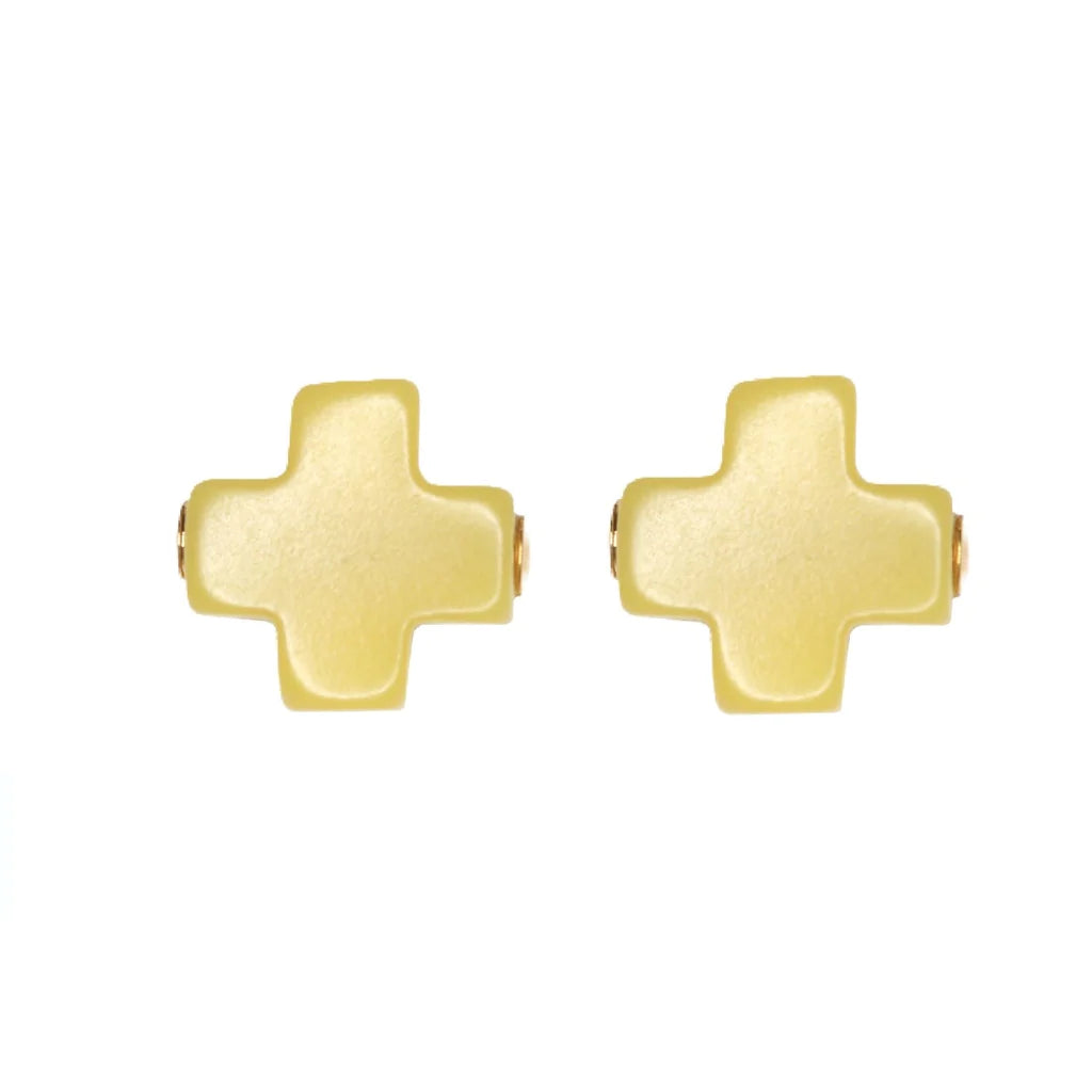 Stunning Jewelry Pieces At The Lowest Prices Ever signature cross studs - canary by enewton Stunning Jewelry Pieces At The Lowest Prices Ever signature cross studs - canary by enewton