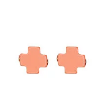 Unmissable Deals On Handmade Jewelry Collections signature cross studs - coral by enewton Unmissable Deals On Handmade Jewelry Collections signature cross studs - coral by enewton