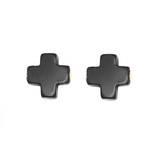 Shop High-Quality Jewelry At Jaw-Dropping Discounts signature cross studs - onyx by enewton Shop High-Quality Jewelry At Jaw-Dropping Discounts signature cross studs - onyx by enewton