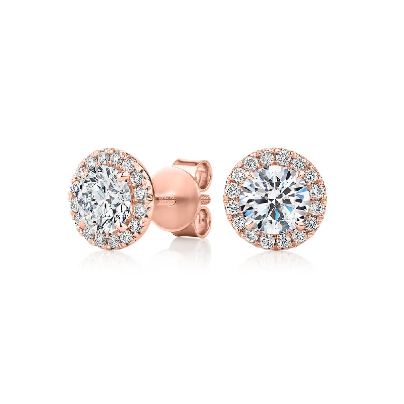 Luxury Jewelry Sale – Elegant Styles At Unbeatable Prices Signature Simulant Diamond 1.67 carat* TW round brilliant halo earrings in 10 carat rose gold Luxury Jewelry Sale – Elegant Styles At Unbeatable Prices Signature Simulant Diamond 1.67 carat* TW round brilliant halo earrings in 10 carat rose gold