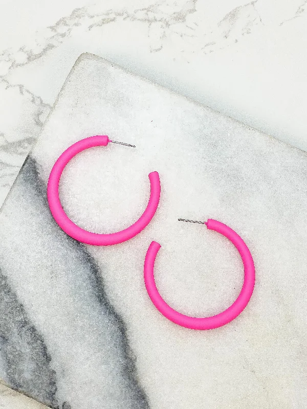 Special Sale On Handcrafted Jewelry – Shop Today The Classic Enamel Hoop - Neon Pink Special Sale On Handcrafted Jewelry – Shop Today The Classic Enamel Hoop - Neon Pink