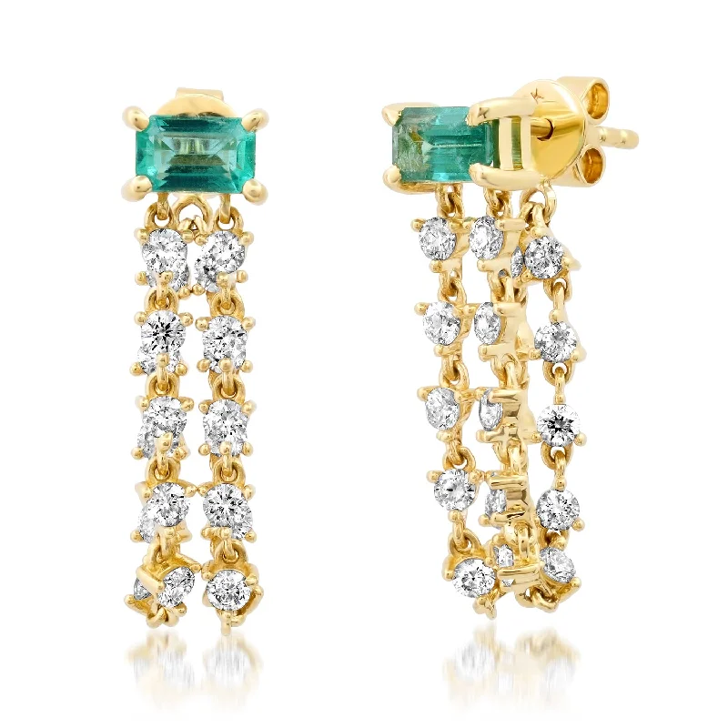 Sparkle For Less – Shop Our Limited-Time Jewelry Deals The Rocky Amethyst or Emerald or Blue Topaz & Diamond Chain Wrap Earrings Sparkle For Less – Shop Our Limited-Time Jewelry Deals The Rocky Amethyst or Emerald or Blue Topaz & Diamond Chain Wrap Earrings