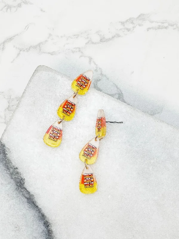 Limited-Time Jewelry Discounts – Shine Without The Splurge 'Trick or Treat' Candy Corn Acrylic Dangle Earrings Limited-Time Jewelry Discounts – Shine Without The Splurge 'Trick or Treat' Candy Corn Acrylic Dangle Earrings