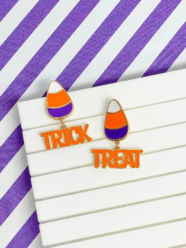High-Quality Jewelry At A Fraction Of The Cost 'Trick or Treat' Dangle Candy Corn Enamel Earrings High-Quality Jewelry At A Fraction Of The Cost 'Trick or Treat' Dangle Candy Corn Enamel Earrings