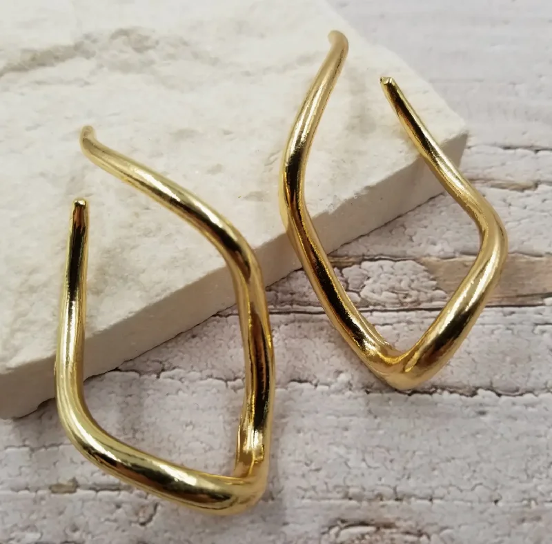 Flash Sale On Exquisite Jewelry – Don't Miss Out Twisted Line Earrings - Gold