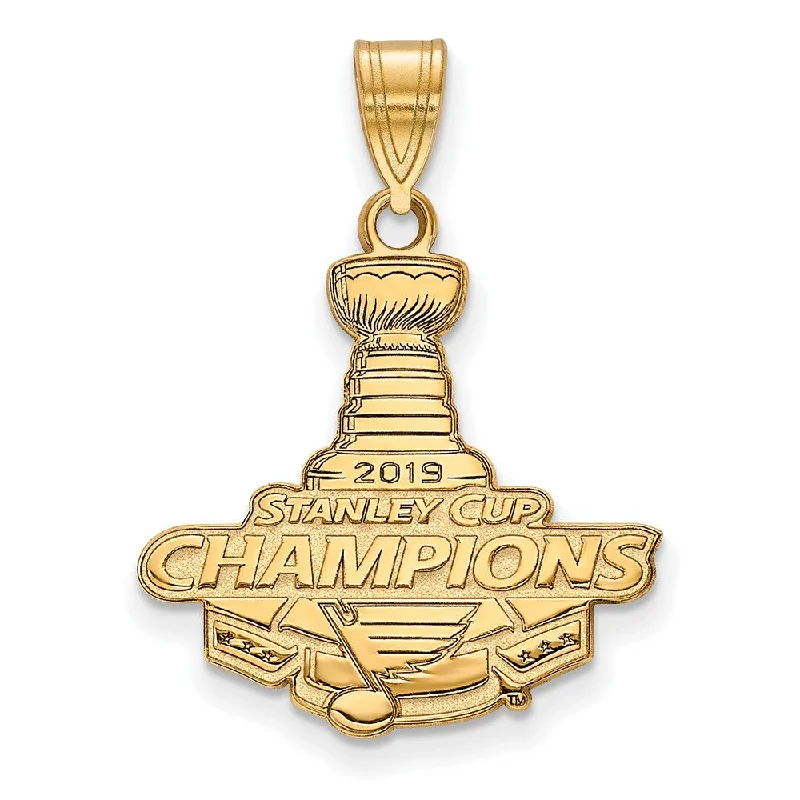 Affordable Gold-Plated Jewelry For Modern Fashion 10k Yellow Gold 2019 Stanley Cup Champions St. Louis Blues LG Pendant Affordable Gold-Plated Jewelry For Modern Fashion 10k Yellow Gold 2019 Stanley Cup Champions St. Louis Blues LG Pendant