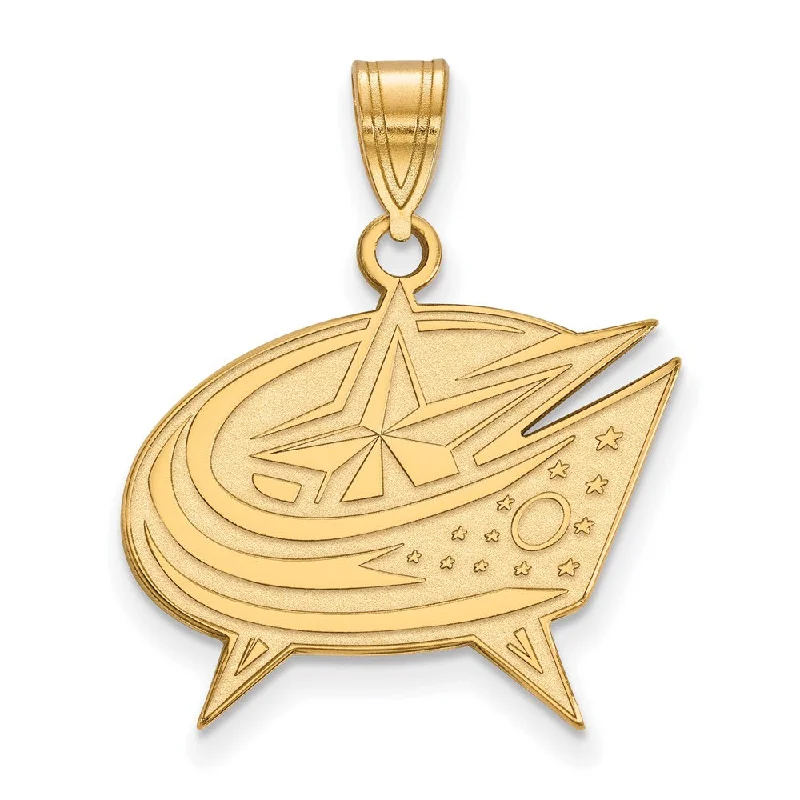 Flash Sale On Exquisite Jewelry – Don't Miss Out 10k Yellow Gold NHL Columbus Blue Jackets Large Pendant Flash Sale On Exquisite Jewelry – Don't Miss Out 10k Yellow Gold NHL Columbus Blue Jackets Large Pendant