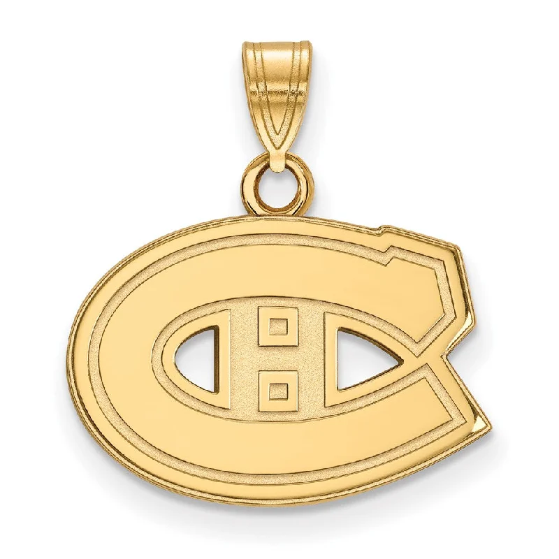 Chic, Trendy, And Affordable Jewelry Sale 10k Yellow Gold NHL Montreal Canadiens Small Pendant Chic, Trendy, And Affordable Jewelry Sale 10k Yellow Gold NHL Montreal Canadiens Small Pendant