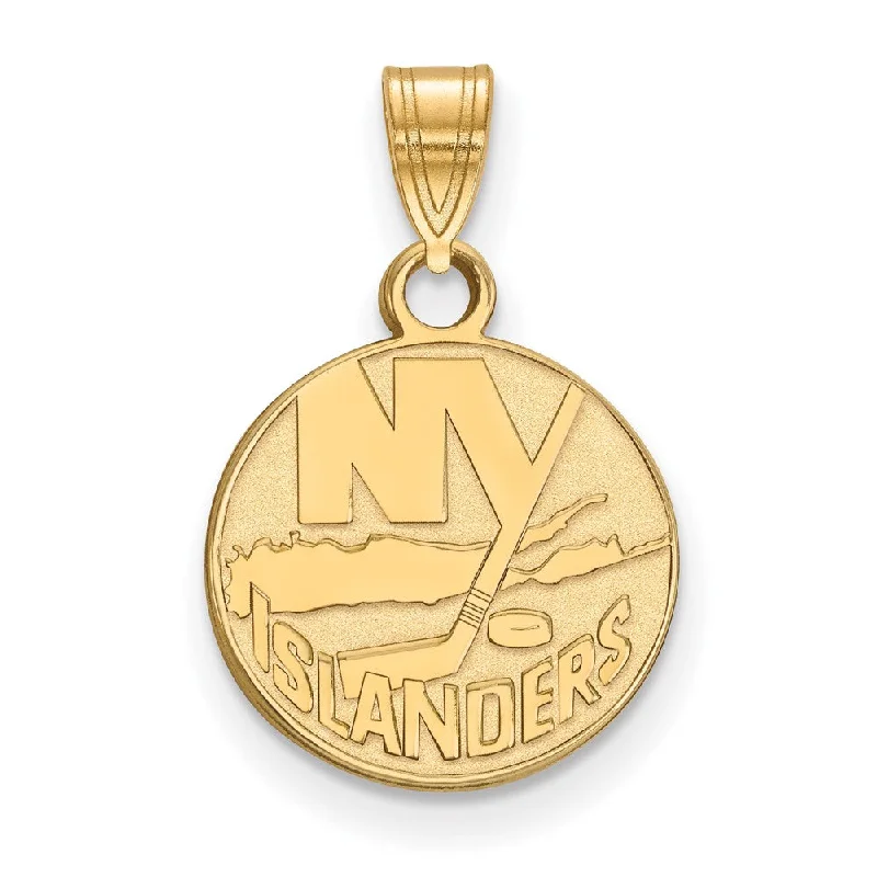 Limited-Stock Jewelry Sale – Once It's Gone, It's Gone 10k Yellow Gold NHL New York Islanders Small Disc Pendant Limited-Stock Jewelry Sale – Once It's Gone, It's Gone 10k Yellow Gold NHL New York Islanders Small Disc Pendant