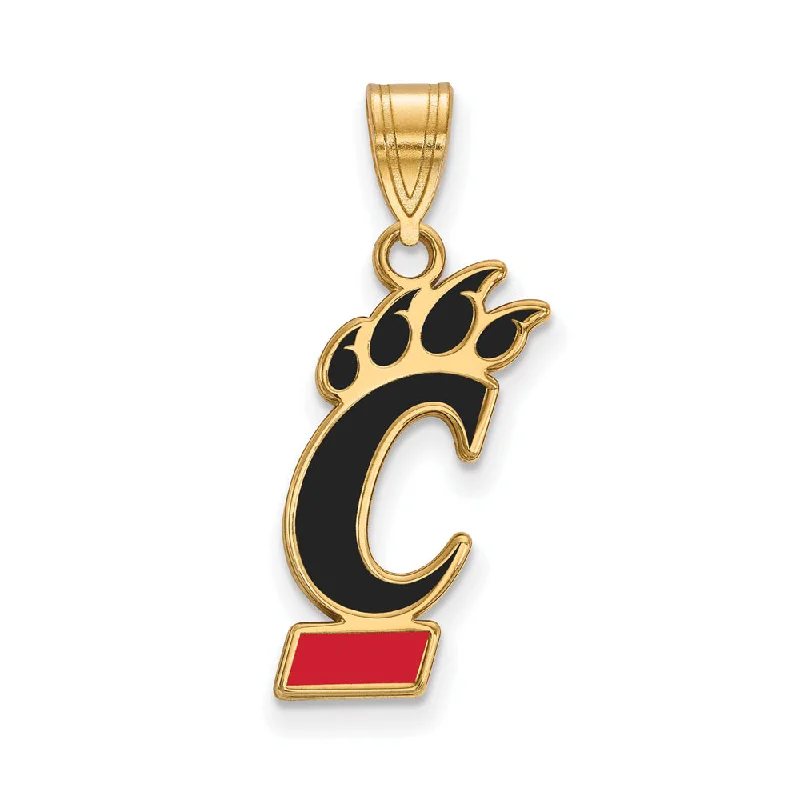 Grab Exquisite Jewelry At The Lowest Prices 14k Gold Plated Silver U. of Cincinnati Large Enamel Pendant Grab Exquisite Jewelry At The Lowest Prices 14k Gold Plated Silver U. of Cincinnati Large Enamel Pendant