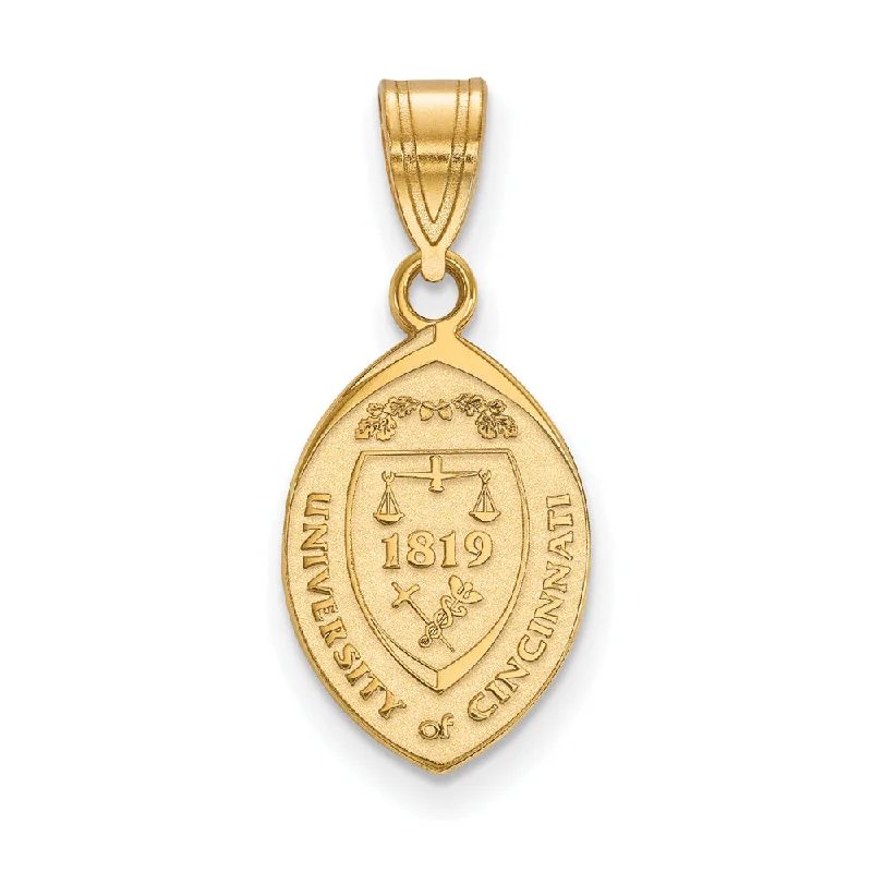 Unmissable Jewelry Sale – Shop Before It's Too Late 14k Gold Plated Silver U. of Cincinnati Medium Crest Pendant Unmissable Jewelry Sale – Shop Before It's Too Late 14k Gold Plated Silver U. of Cincinnati Medium Crest Pendant