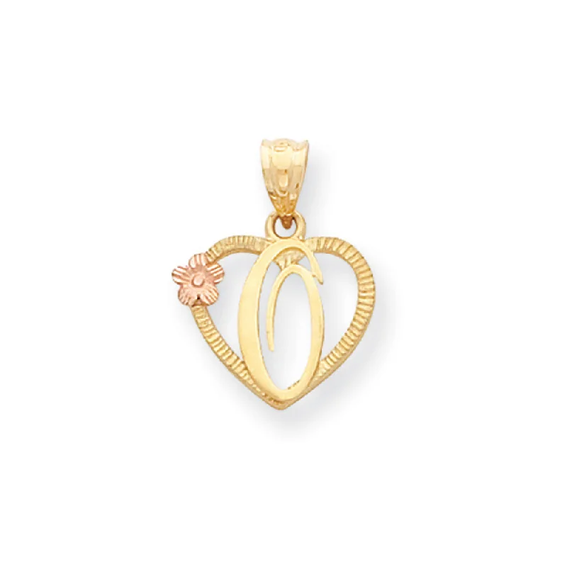 Seasonal Jewelry Deals – Elevate Your Style 14k Two Tone Gold Grace Collection 15mm Heart Initial O Pendant Seasonal Jewelry Deals – Elevate Your Style 14k Two Tone Gold Grace Collection 15mm Heart Initial O Pendant
