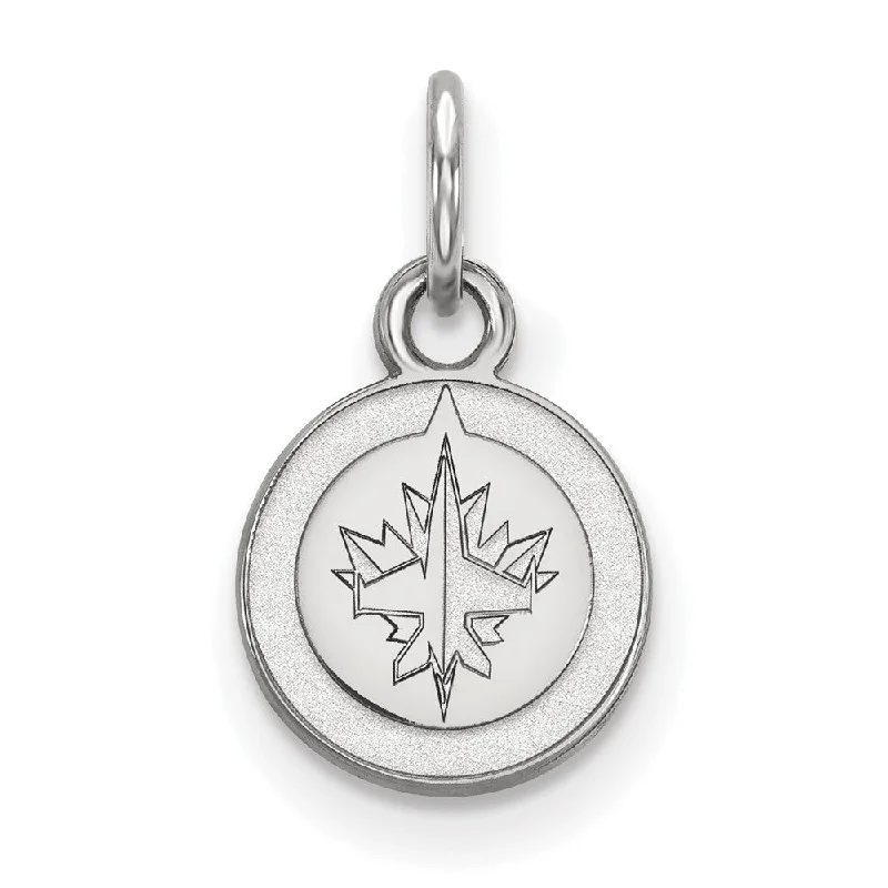 Elegant Jewelry Styles At Budget-Friendly Prices 14k White Gold NHL Winnipeg Jets XS (Tiny) Disc Charm or Pendant Elegant Jewelry Styles At Budget-Friendly Prices 14k White Gold NHL Winnipeg Jets XS (Tiny) Disc Charm or Pendant