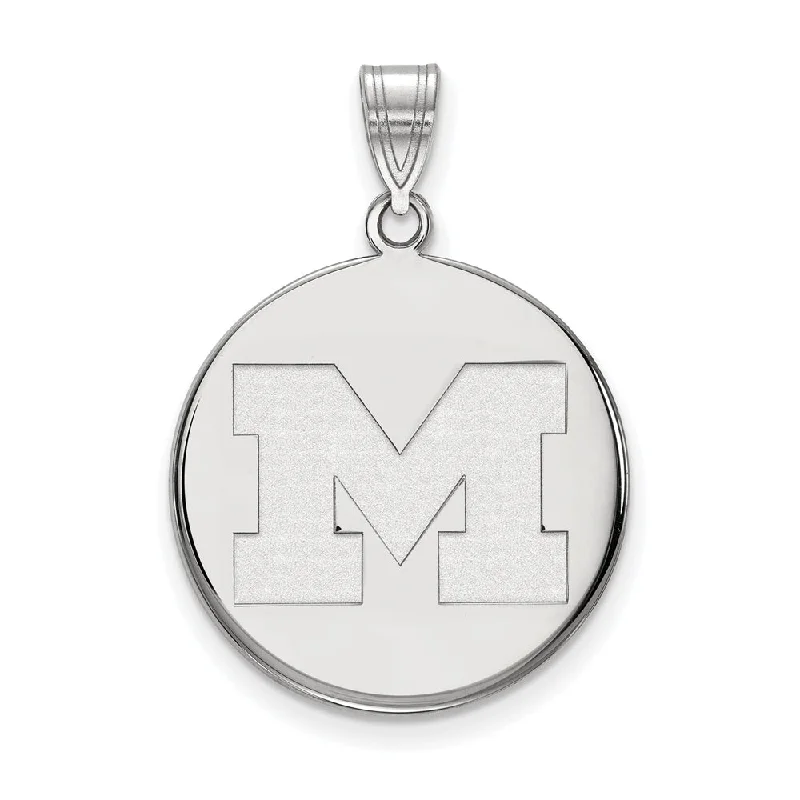 Elegant Jewelry Styles At Budget-Friendly Prices 14k White Gold U. of Michigan Large Initial M Disc Pendant Elegant Jewelry Styles At Budget-Friendly Prices 14k White Gold U. of Michigan Large Initial M Disc Pendant