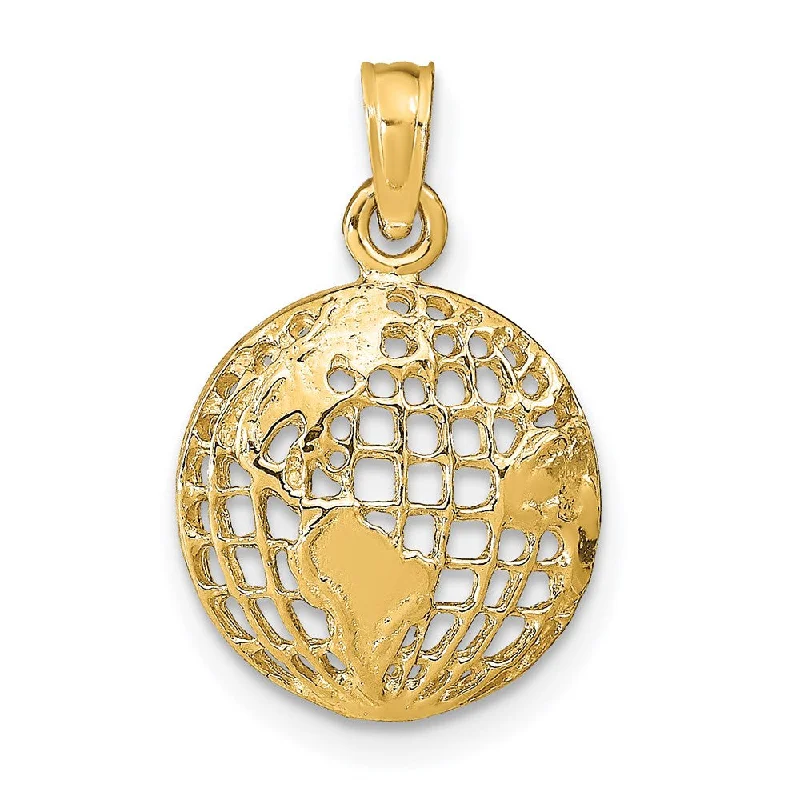 Get Your Favorite Jewelry At The Best Price 14k Yellow Gold 13mm Concaved Globe Pendant Get Your Favorite Jewelry At The Best Price 14k Yellow Gold 13mm Concaved Globe Pendant