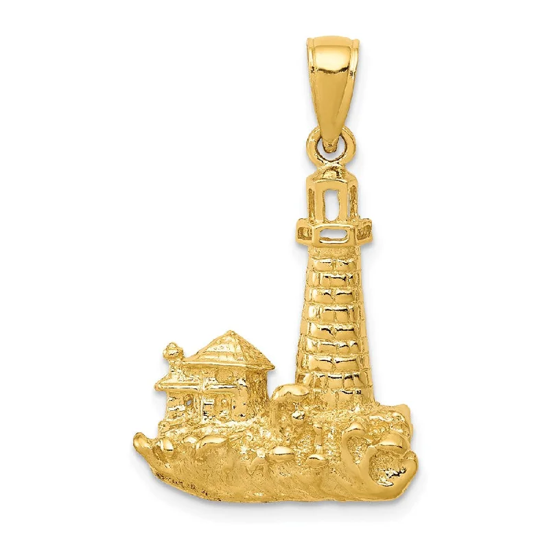 Best Jewelry Deals – Premium Quality At Exclusive Discounts 14k Yellow Gold 28mm Wave-washed Lighthouse Pendant Best Jewelry Deals – Premium Quality At Exclusive Discounts 14k Yellow Gold 28mm Wave-washed Lighthouse Pendant