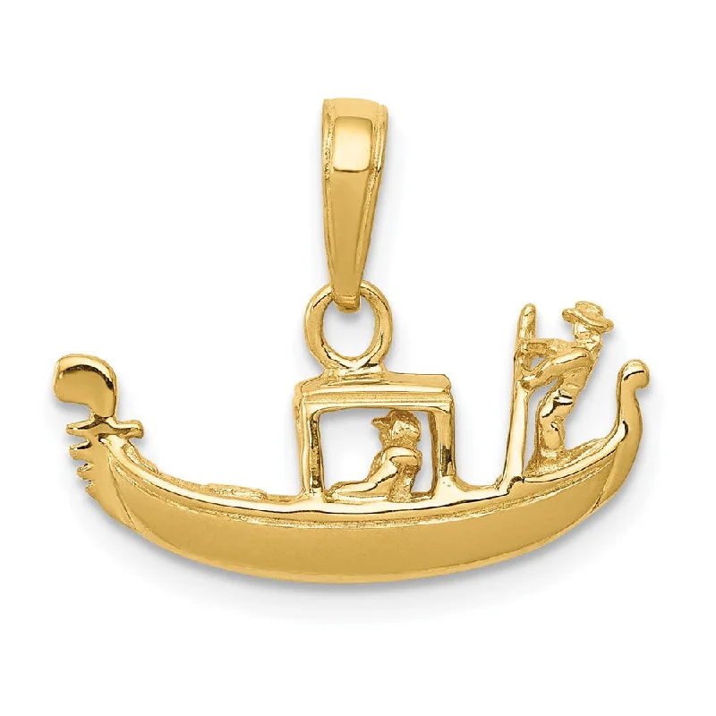 Must-Have Jewelry Pieces At Reduced Prices 14k Yellow Gold 3D Gondola Pendant