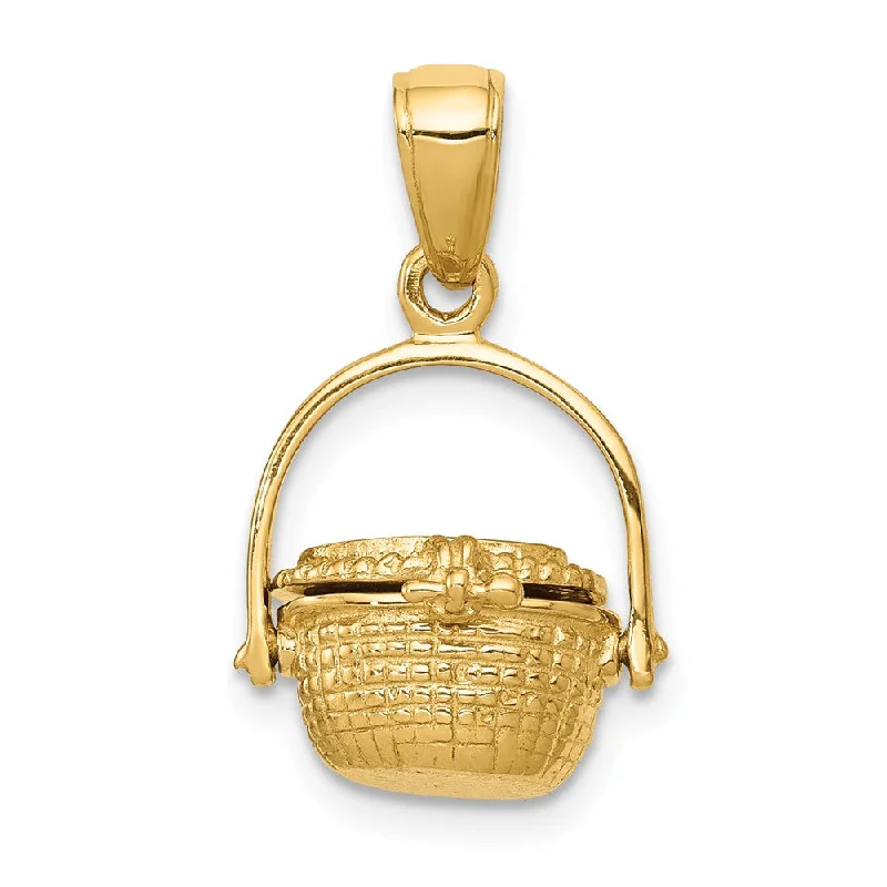 Exclusive Gemstone Jewelry Markdowns – Shop Now 14k Yellow Gold 3D Moveable Nantucket Basket Pendant Exclusive Gemstone Jewelry Markdowns – Shop Now 14k Yellow Gold 3D Moveable Nantucket Basket Pendant