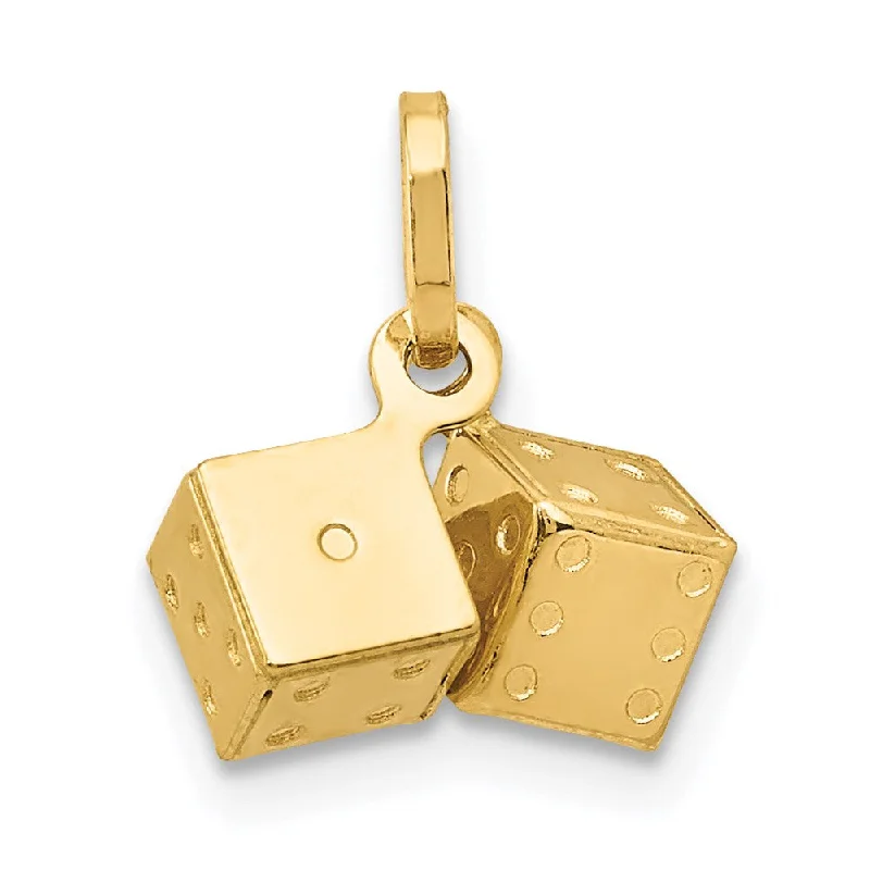 Exclusive Online Jewelry Sale – Don't Wait 14k Yellow Gold 3D Polished Mini Dice Charm Exclusive Online Jewelry Sale – Don't Wait 14k Yellow Gold 3D Polished Mini Dice Charm