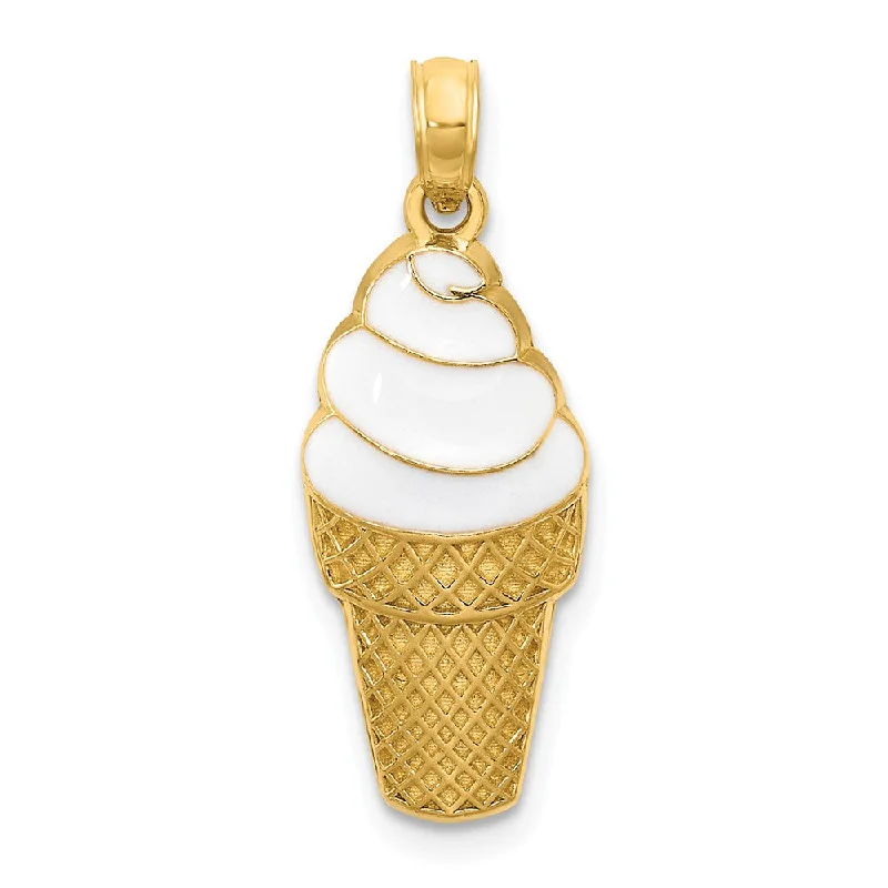 Discover Unique Jewelry With Special Limited-Time Offers 14k Yellow Gold and Enamel Vanilla Ice Cream Cone Pendant Discover Unique Jewelry With Special Limited-Time Offers 14k Yellow Gold and Enamel Vanilla Ice Cream Cone Pendant