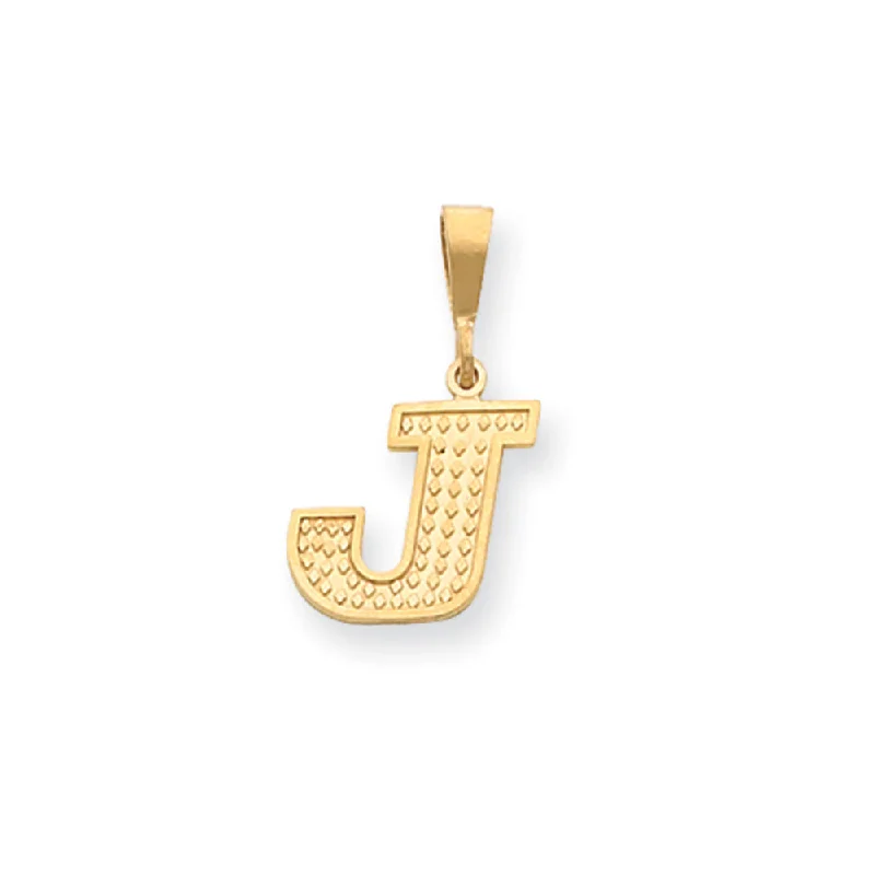 Unlock Unbeatable Jewelry Deals Before They’Re Gone 14k Yellow Gold, Ashley Collection, Textured Initial J Pendant Unlock Unbeatable Jewelry Deals Before They’Re Gone 14k Yellow Gold, Ashley Collection, Textured Initial J Pendant