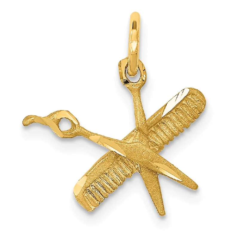 Luxury Jewelry Sale – Elegant Styles At Unbeatable Prices 14k Yellow Gold Comb and Scissors Charm Luxury Jewelry Sale – Elegant Styles At Unbeatable Prices 14k Yellow Gold Comb and Scissors Charm
