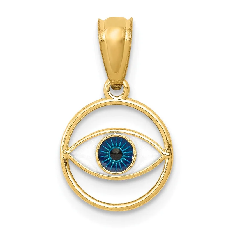 Jewelry Sale Alert – Shop Timeless Elegance Today 14K Yellow Gold & Enamel, Round Blue Evil Eye Pendant, 9mm (3/8 inch) Jewelry Sale Alert – Shop Timeless Elegance Today 14K Yellow Gold & Enamel, Round Blue Evil Eye Pendant, 9mm (3/8 inch)