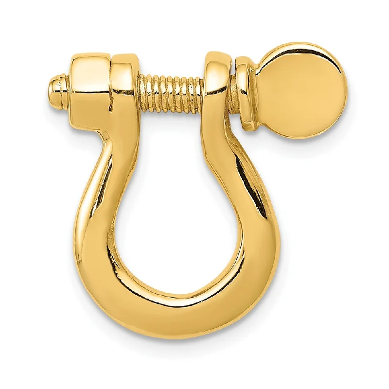 Exclusive Online Jewelry Sale – Don't Wait 14k Yellow Gold Large Shackle Link Moveable Pendant Exclusive Online Jewelry Sale – Don't Wait 14k Yellow Gold Large Shackle Link Moveable Pendant