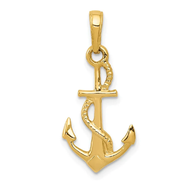 The Ultimate Jewelry Sale – Shop Premium Styles 14k Yellow Gold Polished 3Dimensional Anchor Pendant The Ultimate Jewelry Sale – Shop Premium Styles 14k Yellow Gold Polished 3Dimensional Anchor Pendant