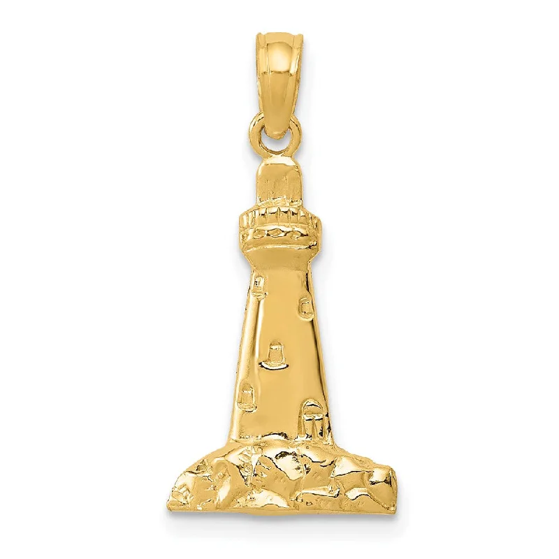 Luxury Meets Affordability – Jewelry Sale Live Now 14k Yellow Gold Polished Lighthouse Pendant Luxury Meets Affordability – Jewelry Sale Live Now 14k Yellow Gold Polished Lighthouse Pendant