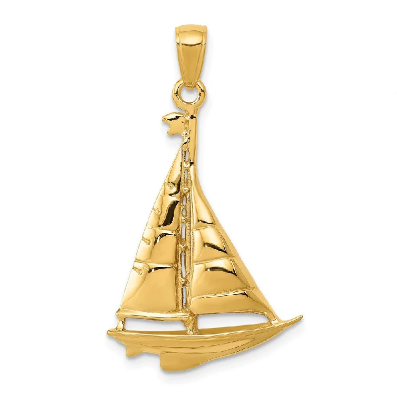 Elegant Necklaces And Bracelets At Limited-Time Offers 14k Yellow Gold Polished Sailboat Pendant, 20 x 33mm Elegant Necklaces And Bracelets At Limited-Time Offers 14k Yellow Gold Polished Sailboat Pendant, 20 x 33mm